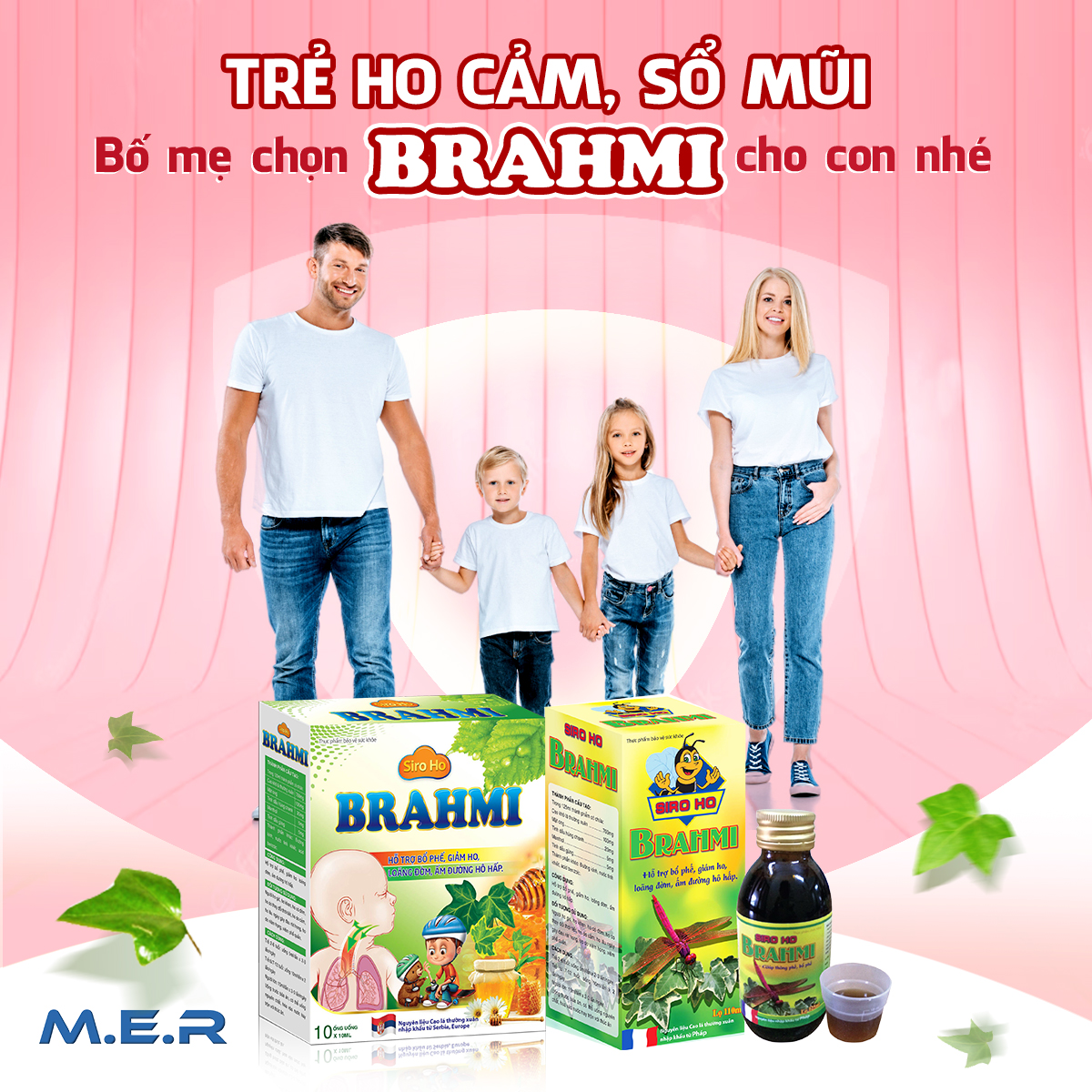 TRẺ HO CẢM, SỔ MŨI - BỐ MẸ CHỌN BRAHMI CHO CON NHÉ