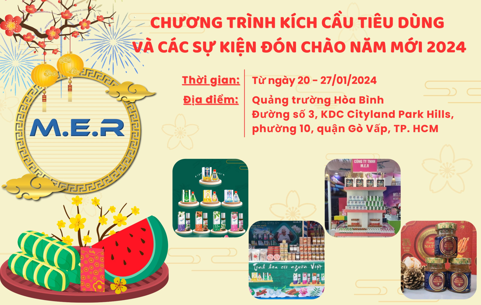 CHƯƠNG TRÌNH KÍCH CẦU TIÊU DÙNG QUẬN GÒ VẤP VÀ CÁC SỰ KIỆN ĐÓN CHÀO NĂM MỚI 2024