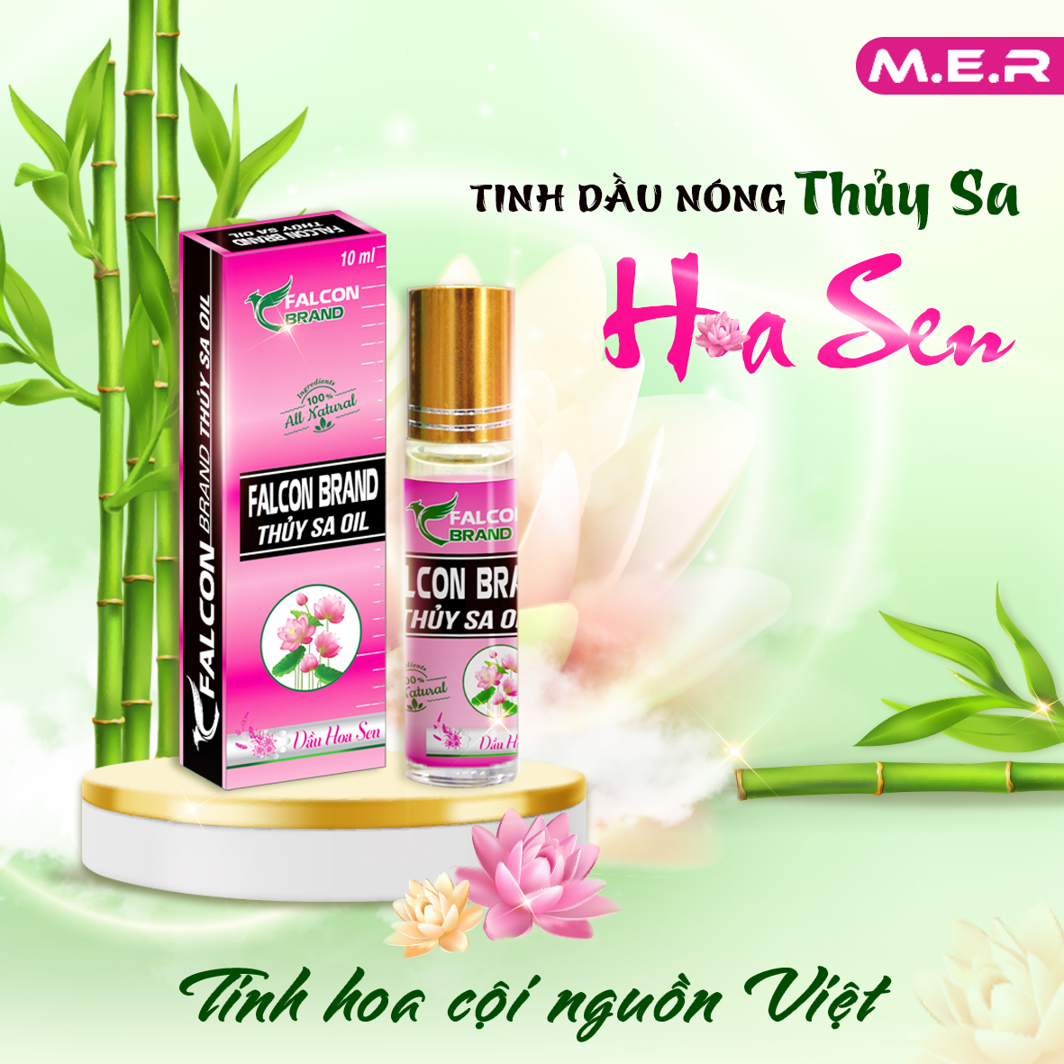 DẦU NÓNG THỦY SA HOA SEN - TINH HOA CỘI NGUỒN VIỆT