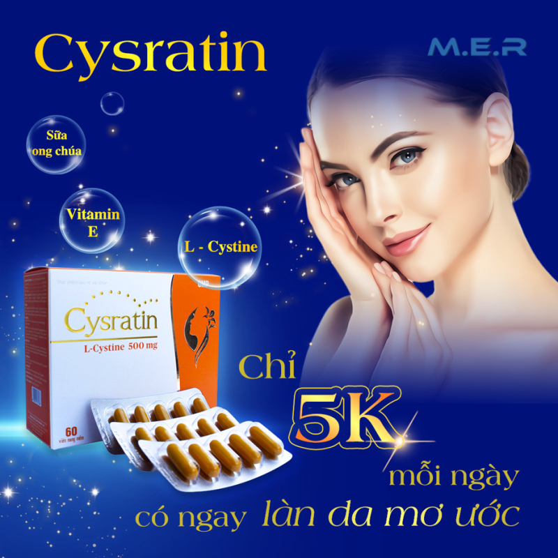 CYSRATIN viên uống đẹp da, tóc, móng | CÔNG TY TNHH M.E.R