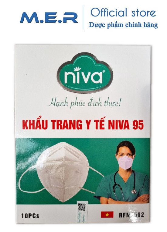 Khẩu trang Niva N95 - Hộp 10 cái | CÔNG TY TNHH M.E.R