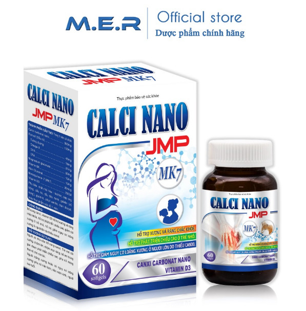 Viên uống Calci Nano JMP MK7 bổ sung canxi cho phụ nữ mang thai | CÔNG TY TNHH M.E.R