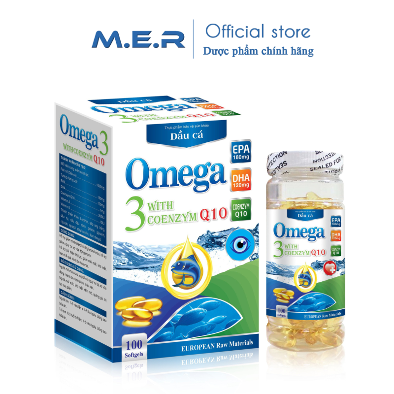 Viên dầu cá Omega3 With Coenzym Q10 (trắng) - DP Joyfull Life | CÔNG TY TNHH M.E.R